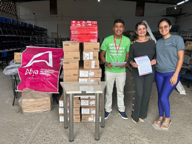 Prefeitura de Itabuna recebe equipamentos da AFYA Faculdade de Ciências Médicas.