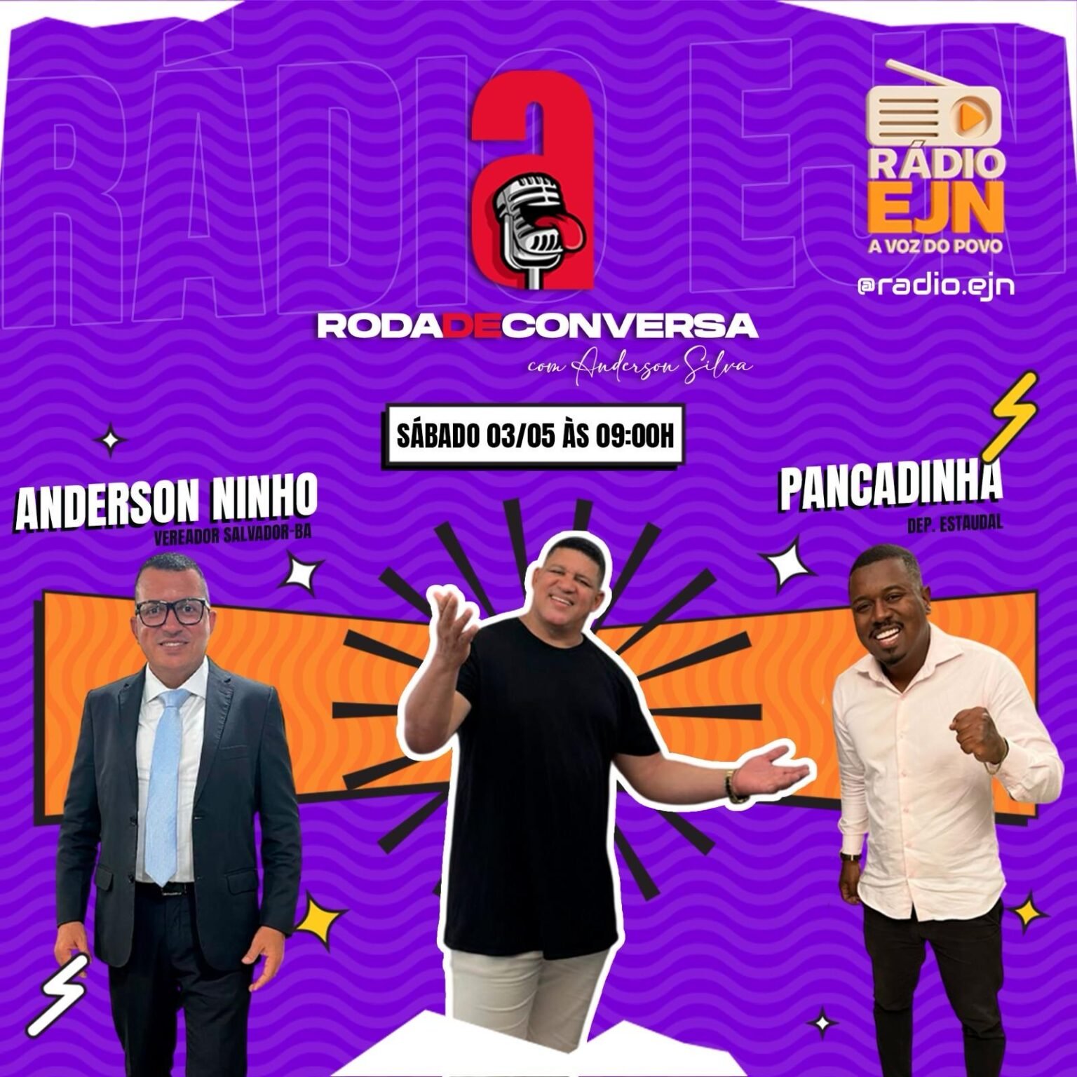 Informação em tempo real: estreia o “Roda de Conversa, com Anderson Silva e grandes convidados.