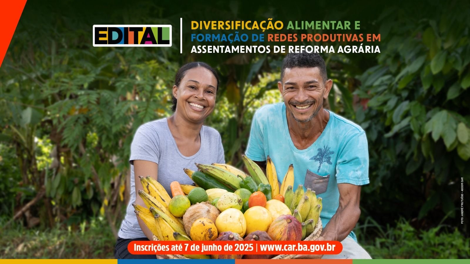 Produção rural em assentamentos será fortalecida com novo edital.