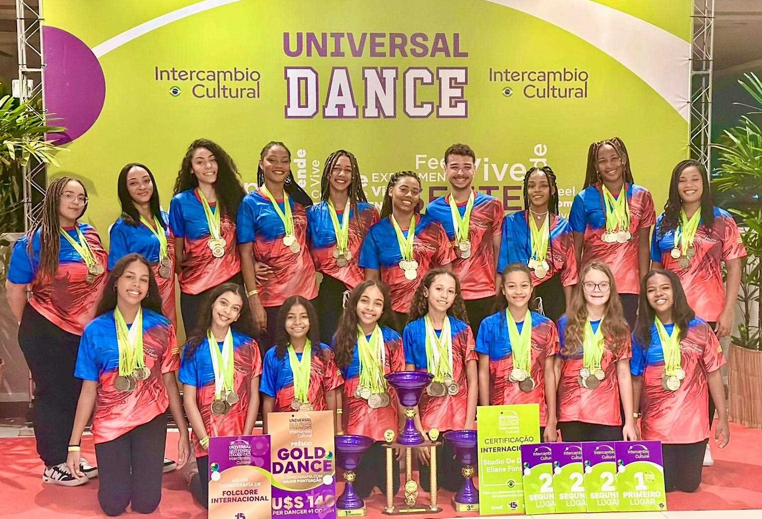 Escola de dança de Ilhéus é destaque em Florianópolis e garante vaga para torneios internacionais.
