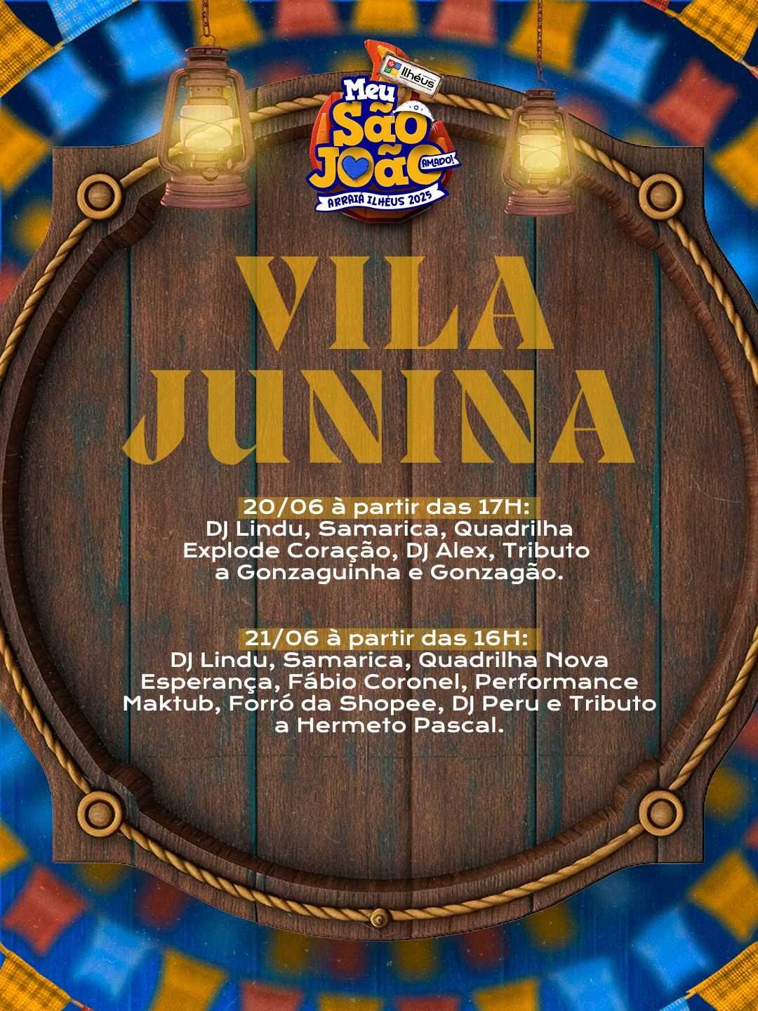 Prefeitura de Ilhéus promove a Vila Meu São João Amado com cultura, história e muita animação.