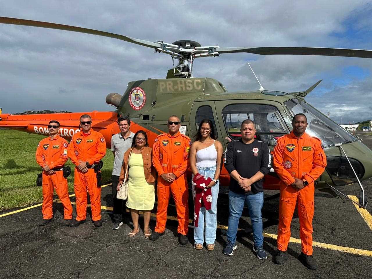 SAMU de Ilhéus se prepara para integrar equipe ao Serviço Aeromédico do Corpo de Bombeiros da Bahia.