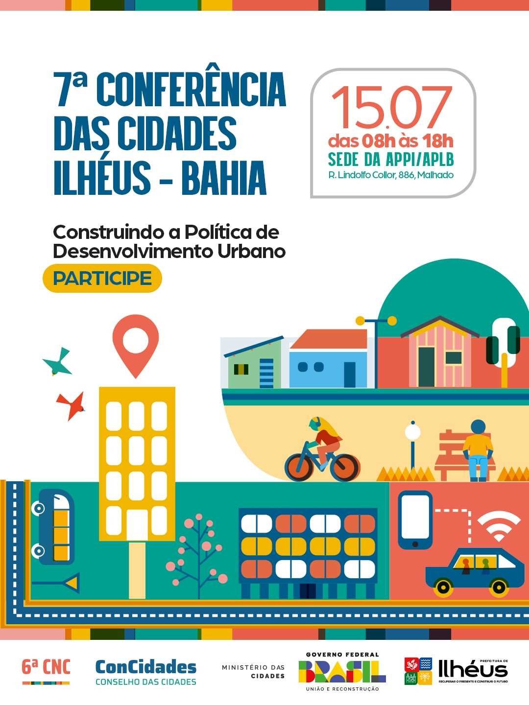 Ilhéus realiza a 7ª Conferência das Cidades com foco em desenvolvimento urbano e justiça social.