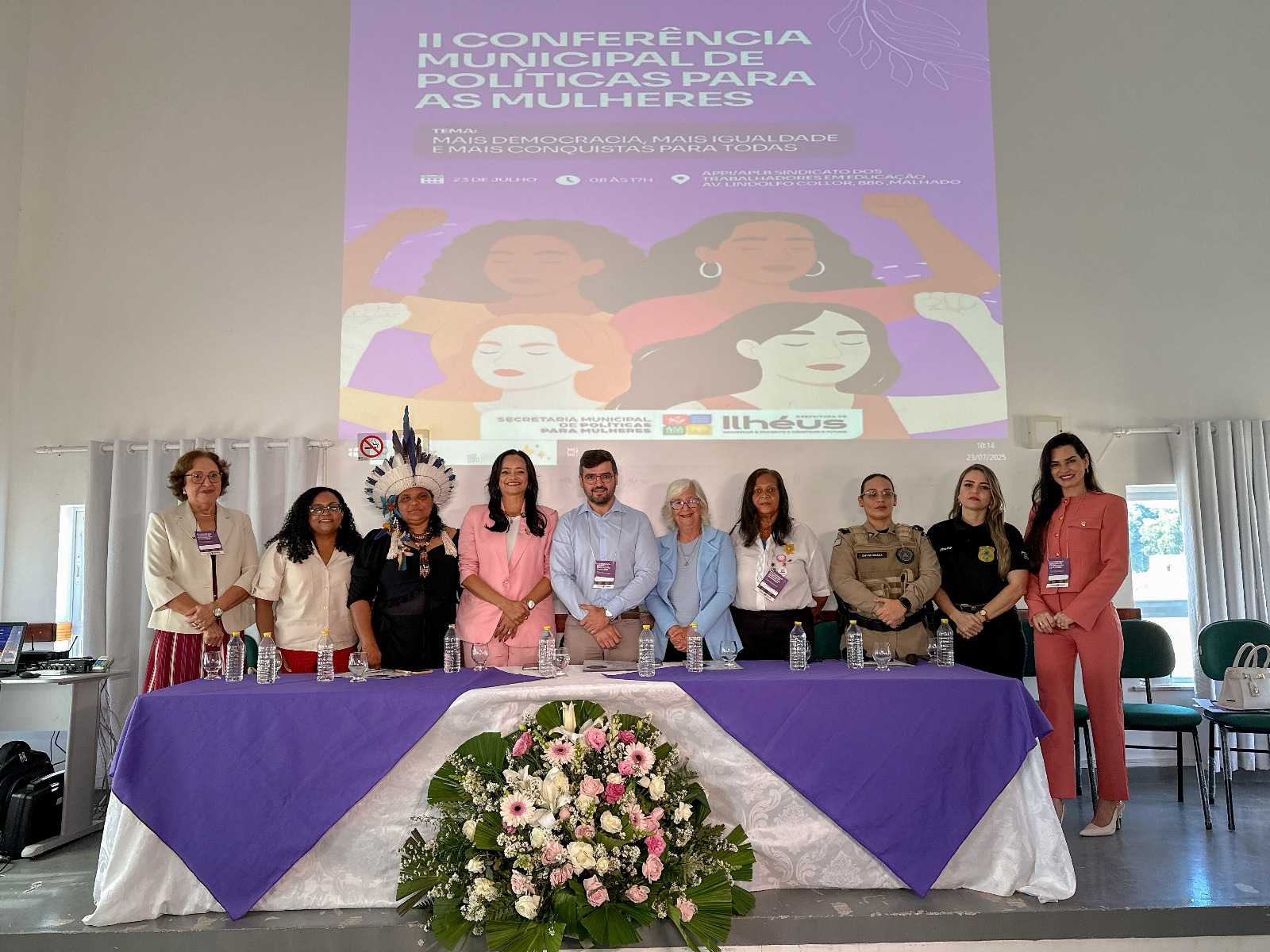 Conferência marca avanço histórico nas políticas públicas para mulheres em Ilhéus.