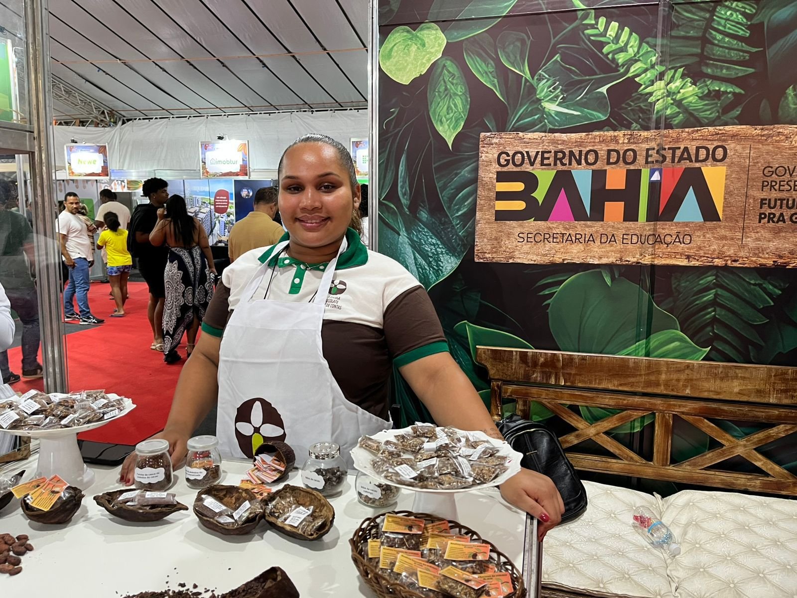 Minifábrica de chocolate é atração no Chocolat Festival Bahia, em Ilhéus.