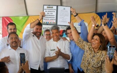 Cansanção recebe novo colégio, obras de saúde e reforço na infraestrutura.