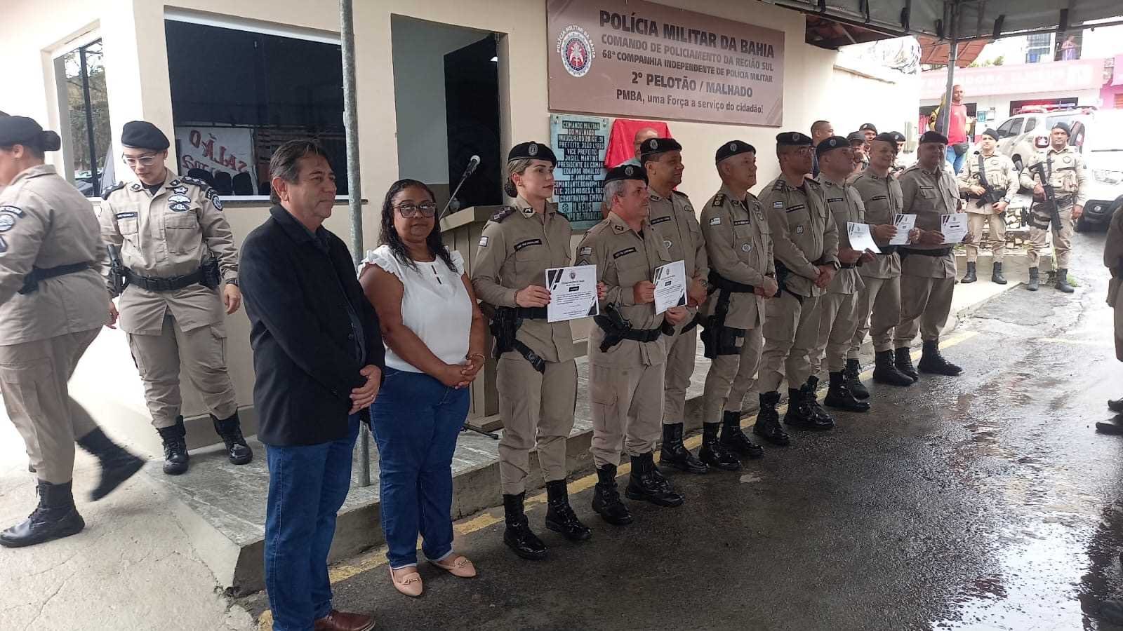 Prefeitura de Ilhéus participa da reinauguração do 2º Pelotão da 68ª CIPM no Malhado.