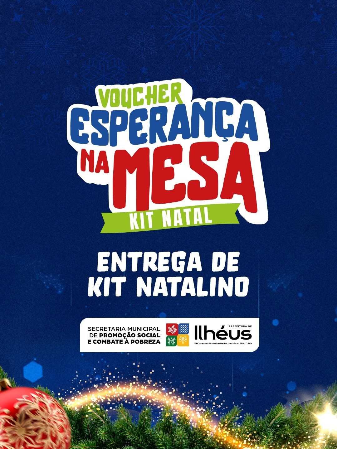 Esperança na Mesa: Prefeitura de Ilhéus inicia entrega dos vouchers do Kit Natalino.