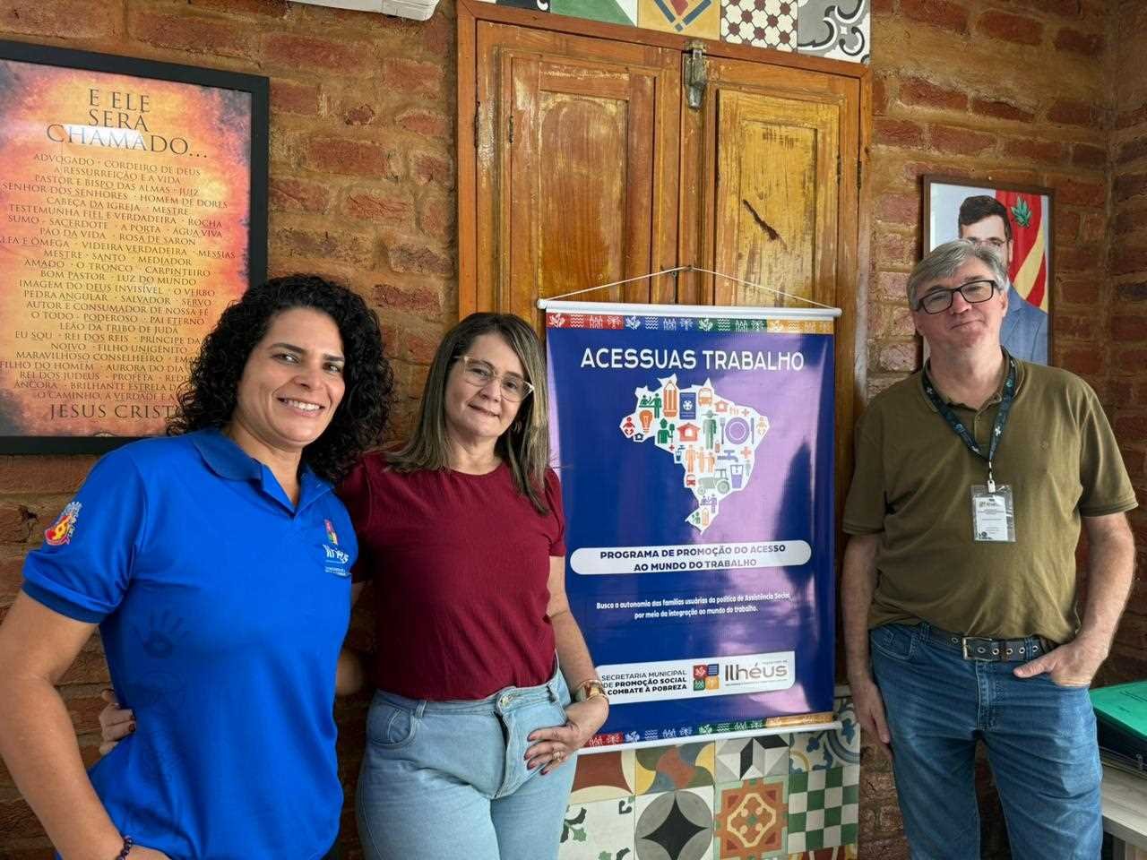 Ilhéus articula ações com Programa Acessuas para ampliar qualificação e inclusão produtiva.