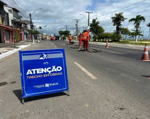 Operação tapa-buraco melhora tráfego na Avenida Luis Eduardo Magalhães (Litorânea) e Tapera.