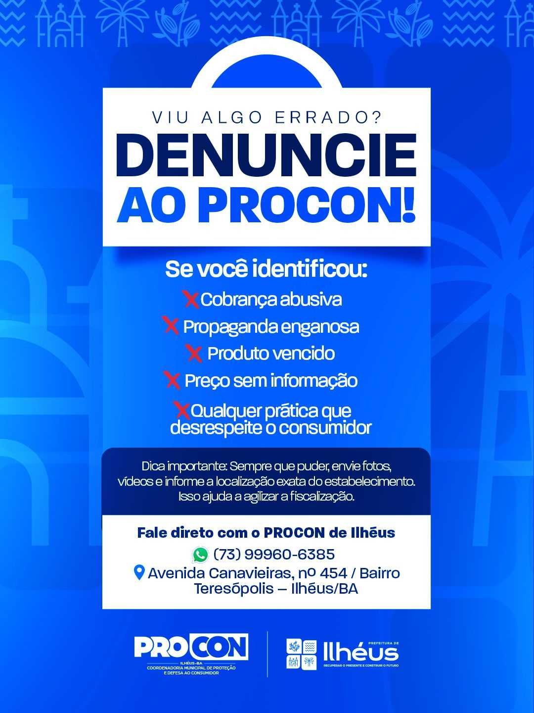 Procon de Ilhéus lança campanha educativa para o Carnaval.