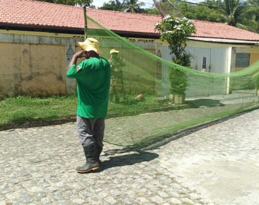 Serviços de manutenção favorece a convivência na Escola Municipal do Iguape.