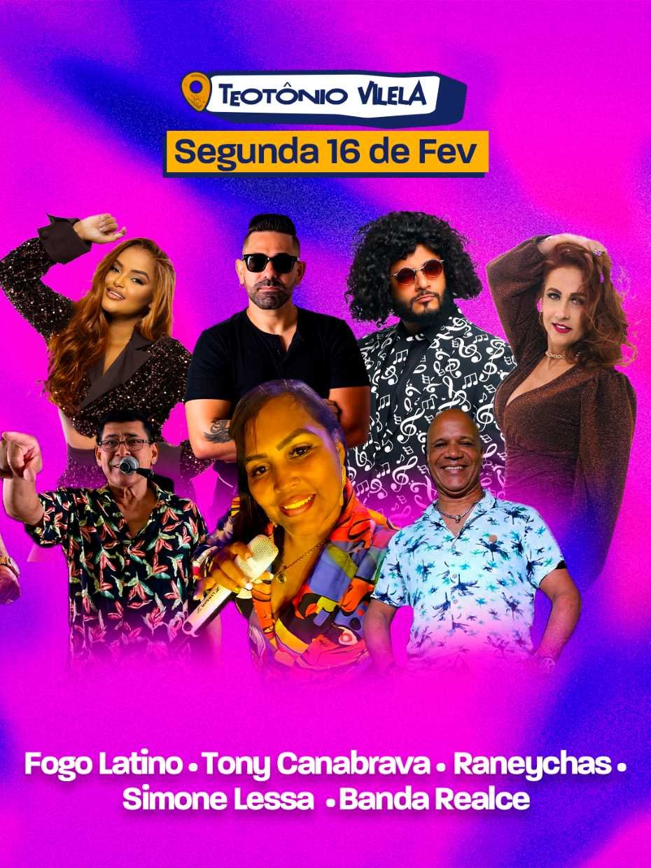 Carnaval de Ilhéus fecha programação nesta segunda-feira com shows no Teotônio Vilela e Hernani Sá.