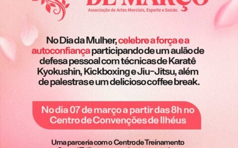 Prefeitura oferece oficina de defesa pessoal para mulheres no Centro de Convenções.