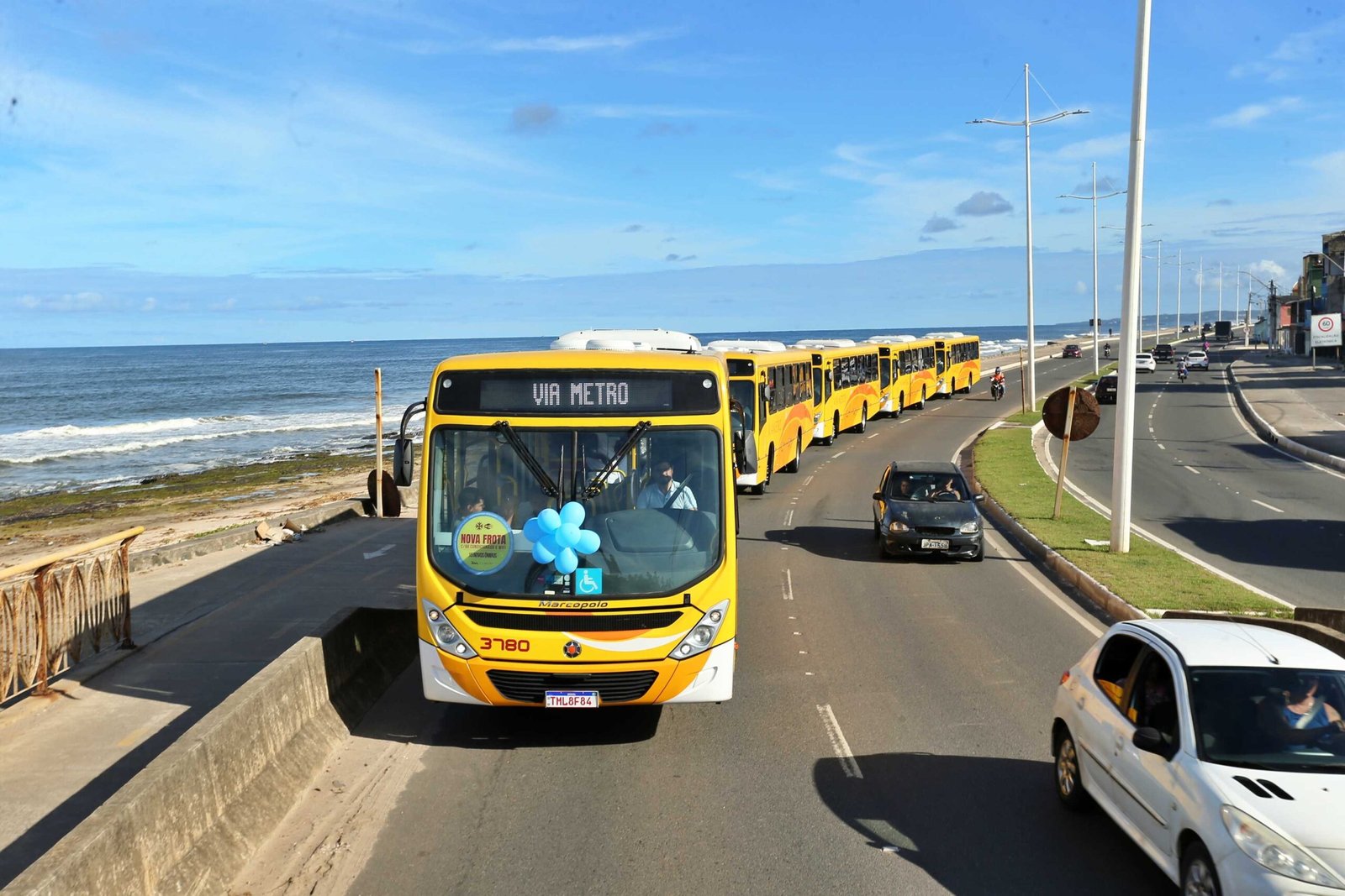 Ilhéus reforça frota do transporte coletivo com 15 novos ônibus.