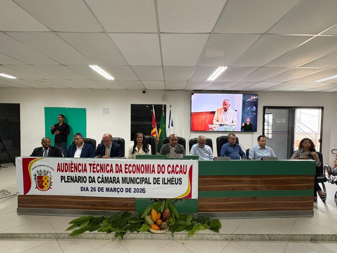 Audiência pública na Câmara de Ilhéus aponta caminhos para o fortalecimento da cadeia do cacau.