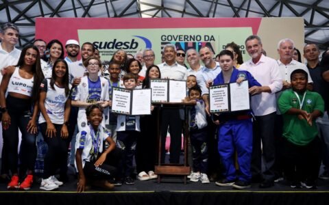 Governo do Estado anuncia investimento recorde de mais de R$ 119 milhões para o esporte baiano em 2026.