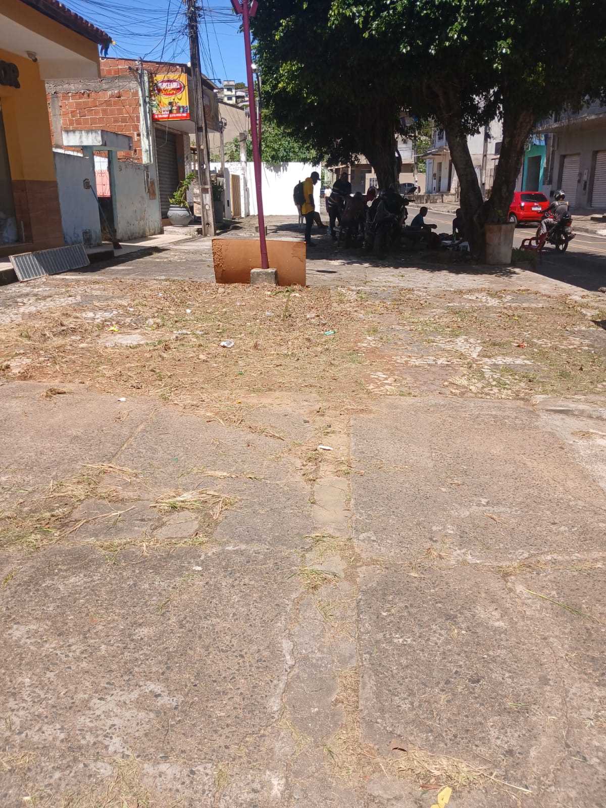 Prefeitura realiza roçagem e limpeza na Rua Santarém, na Conquista.