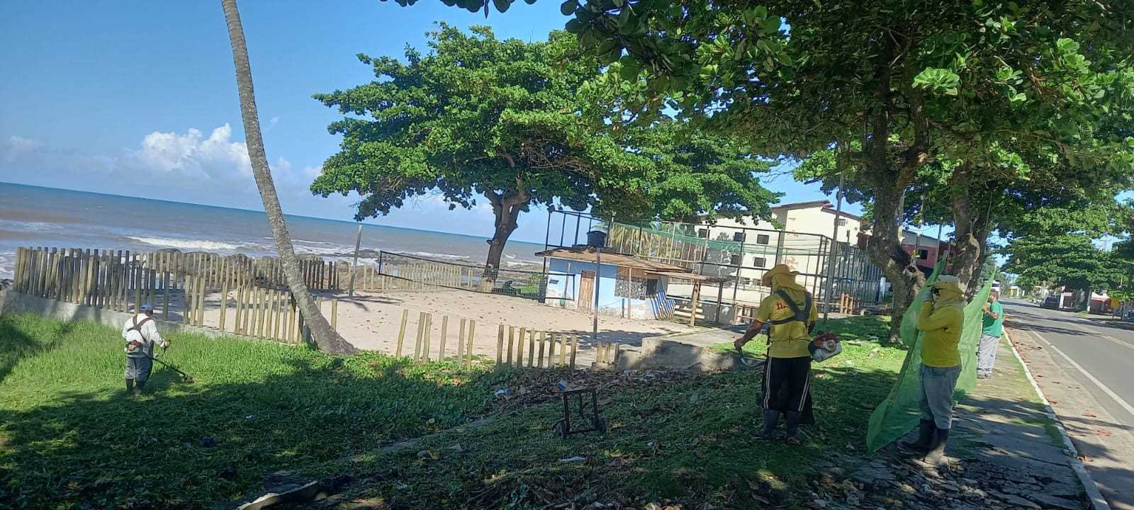 Olivença recebe serviços de manutenção e limpeza.
