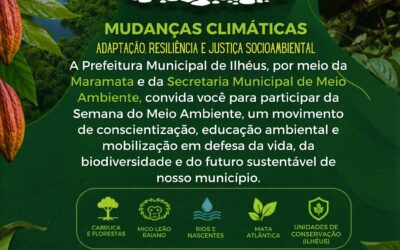 Prefeitura de Ilhéus realiza Semana do Meio Ambiente com ações educativas e troca sustentável.