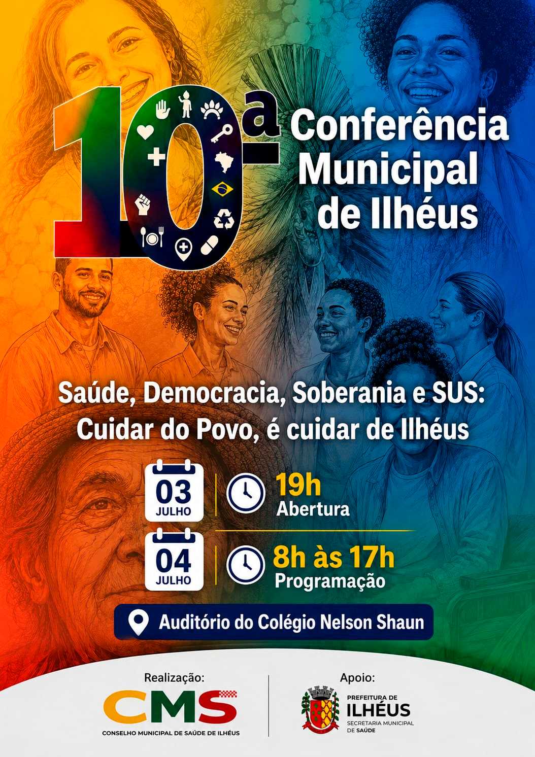 Conferência Municipal de Saúde de Ilhéus abre inscrições para sua 10ª edição.