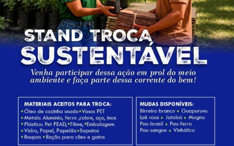 Troca Sustentável incentiva reciclagem e distribuição de mudas em Ilhéus.