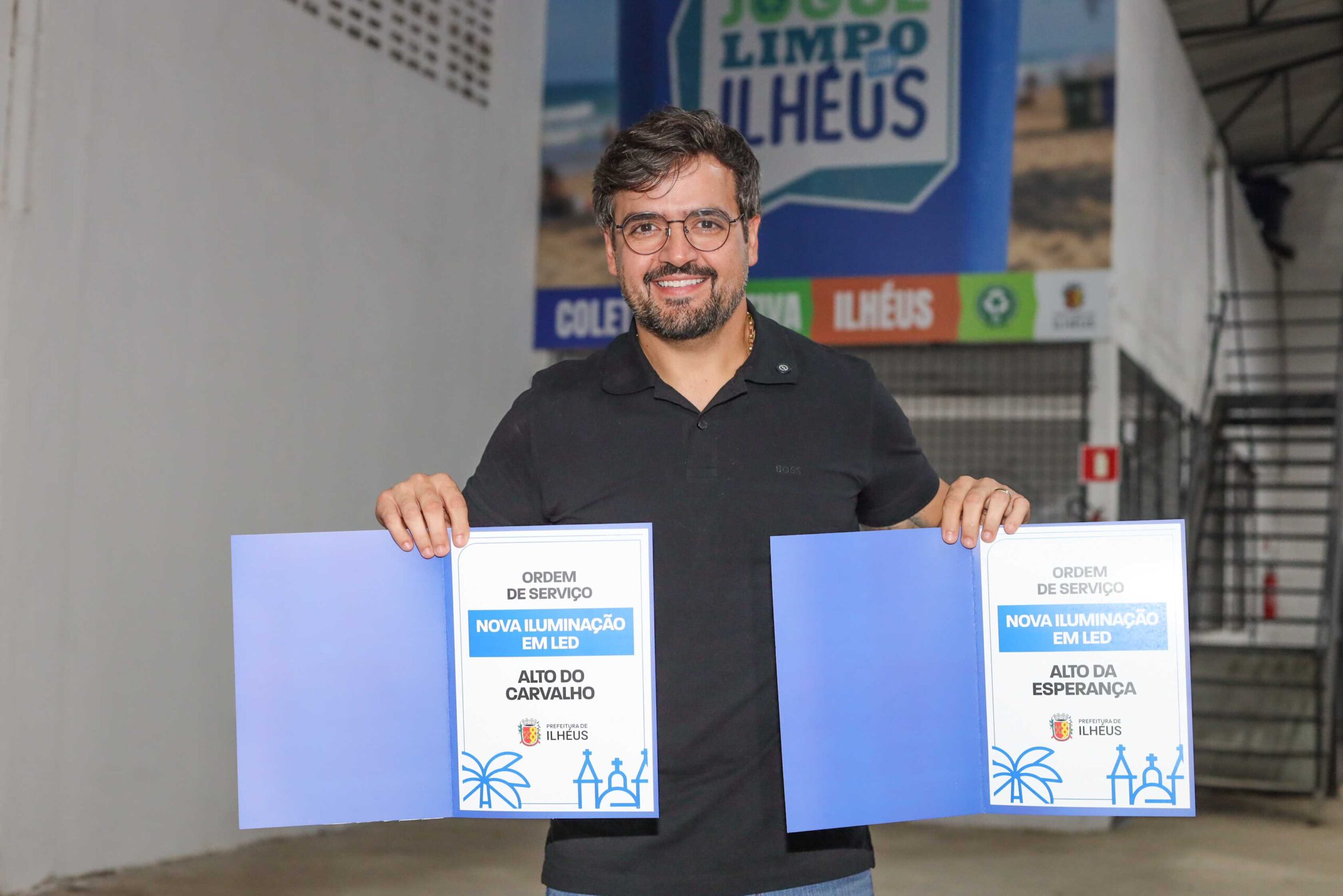 Prefeitura de Ilhéus avança com implantação de iluminação em LED no Alto da Esperança.