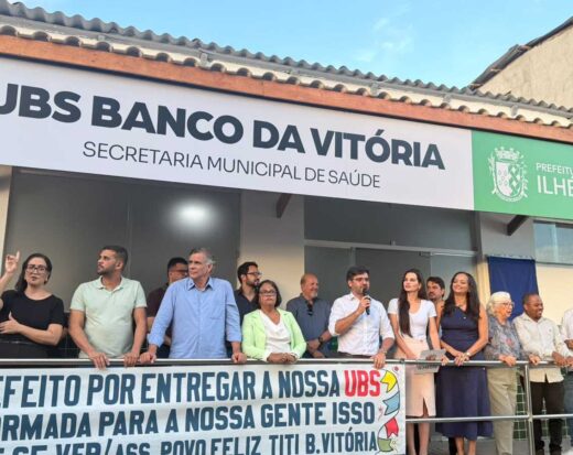 Prefeitura de Ilhéus entrega nova UBS do Banco da Vitória no aniversário de 492 anos do município.
