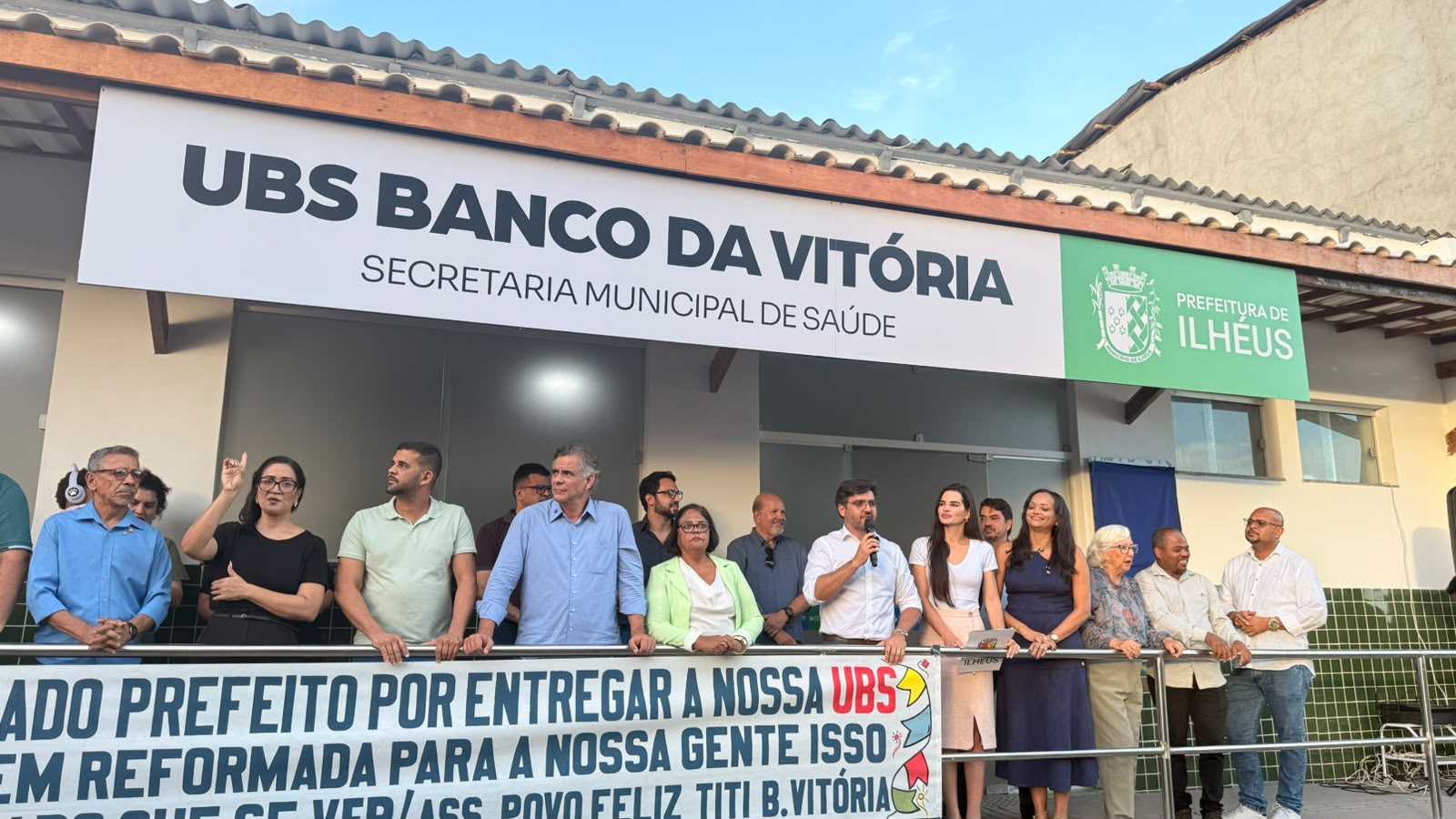 Prefeitura de Ilhéus entrega nova UBS do Banco da Vitória no aniversário de 492 anos do município.