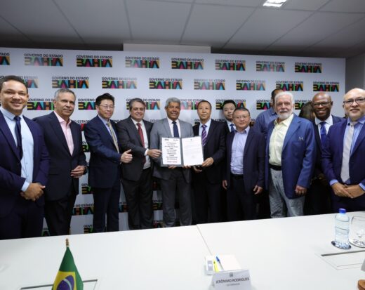 “Marco histórico para o estado”, diz Jerônimo Rodrigues ao autorizar início das obras em terra da Ponte Salvador–Itaparica.