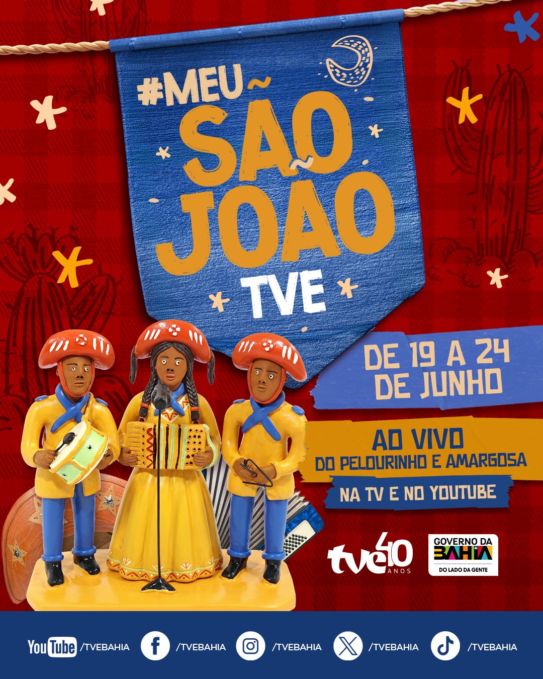TVE e Rádio Educadora FM promovem maior cobertura do São João da Bahia.