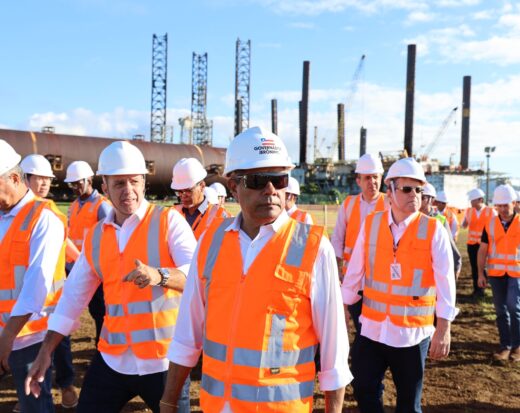 Ponte Salvador-Itaparica: governador acompanha avanço e movimentação no canteiro de São Roque Paraguaçu, em Maragogipe.
