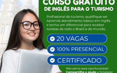 Prefeitura de Ilhéus abre inscrições para curso gratuito de inglês voltado ao atendimento ao turista.