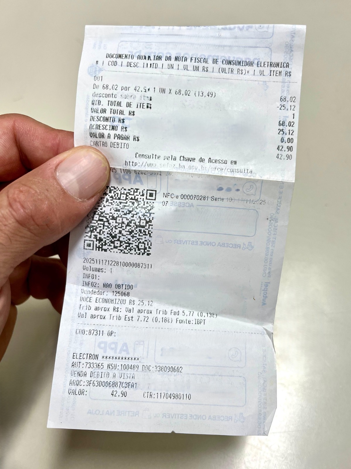 Compras feitas até o dia 31 de julho concorrem ao sorteio de agosto da Nota Premiada Bahia.