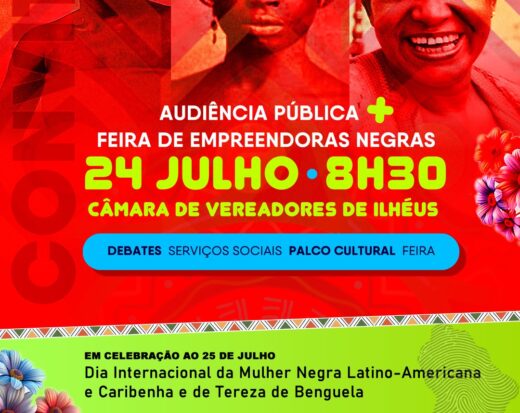 Câmara de Ilhéus celebra mês das mulheres negras com feira de empreendedoras e audiência pública.