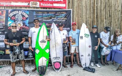 Circuito do Cacau Surf 2026 reúne atletas e define campeões da primeira etapa em Olivença.