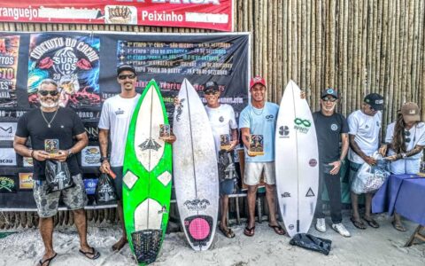 Circuito do Cacau Surf 2026 reúne atletas e define campeões da primeira etapa em Olivença.