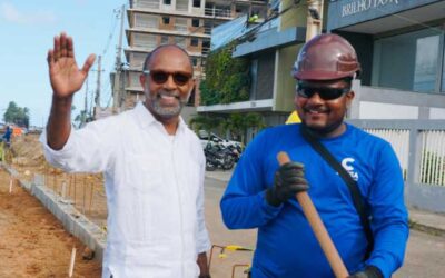 Bebeto acompanha andamento das obras da BA-001 e situação dos cabaneiros de Ilhéus.