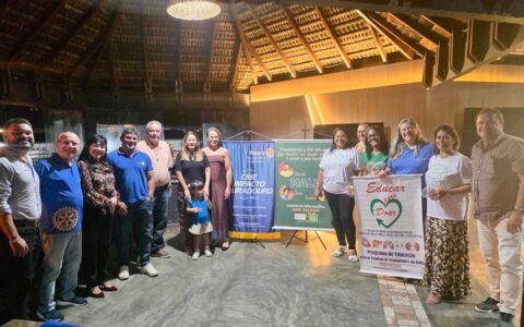 Saúde de Ilhéus participa de evento do Rotary para divulgar a campanha Setembro Verde.