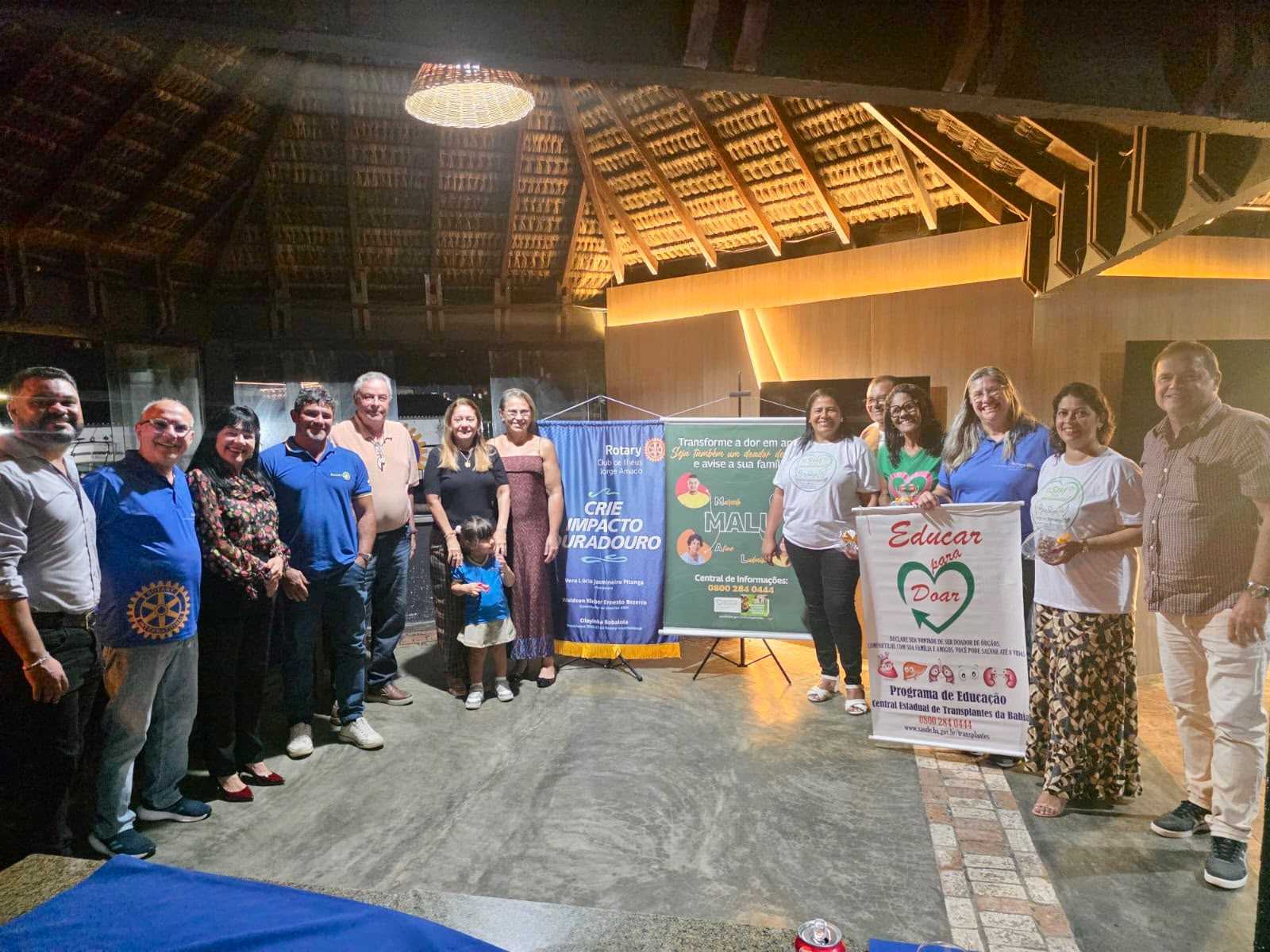 Saúde de Ilhéus participa de evento do Rotary para divulgar a campanha Setembro Verde.