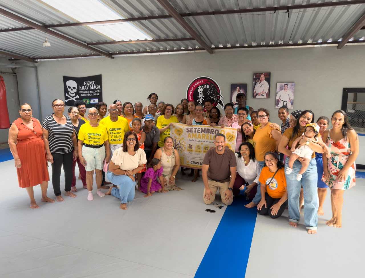 CRAS Norte encerra Setembro Amarelo com roda de conversa sobre saúde mental.