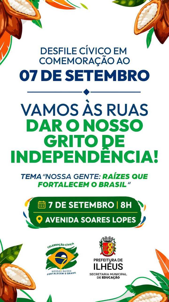 Ilhéus se prepara para o Desfile  Civíco de 7 de setembro nesta segunda-feira.