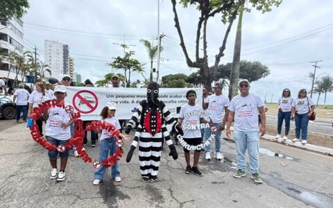 Saúde de Ilhéus marca presença no desfile cívico de 7 de Setembro.
