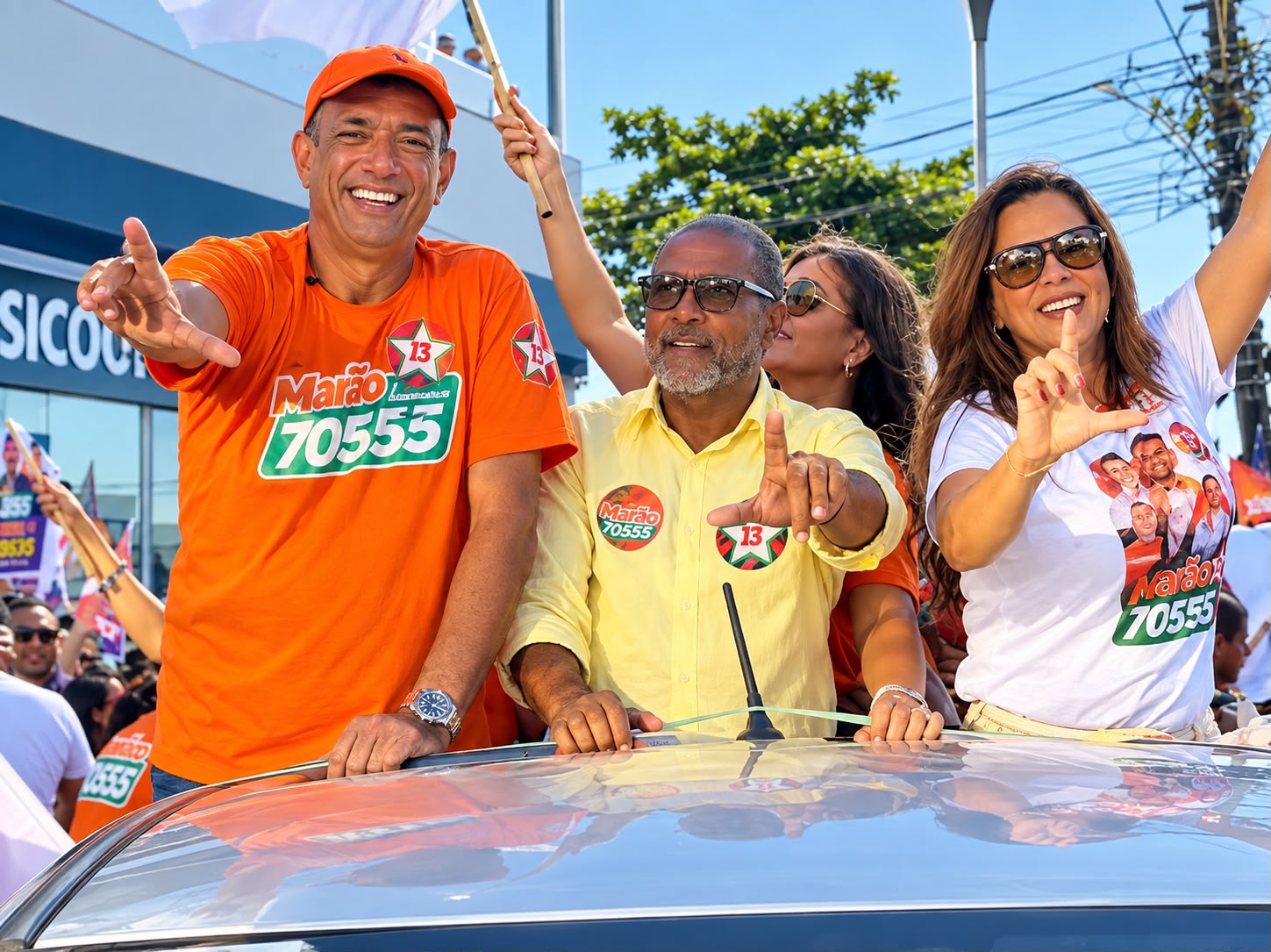 Marão realiza carreata neste sábado em celebração à caminhada de campanha.